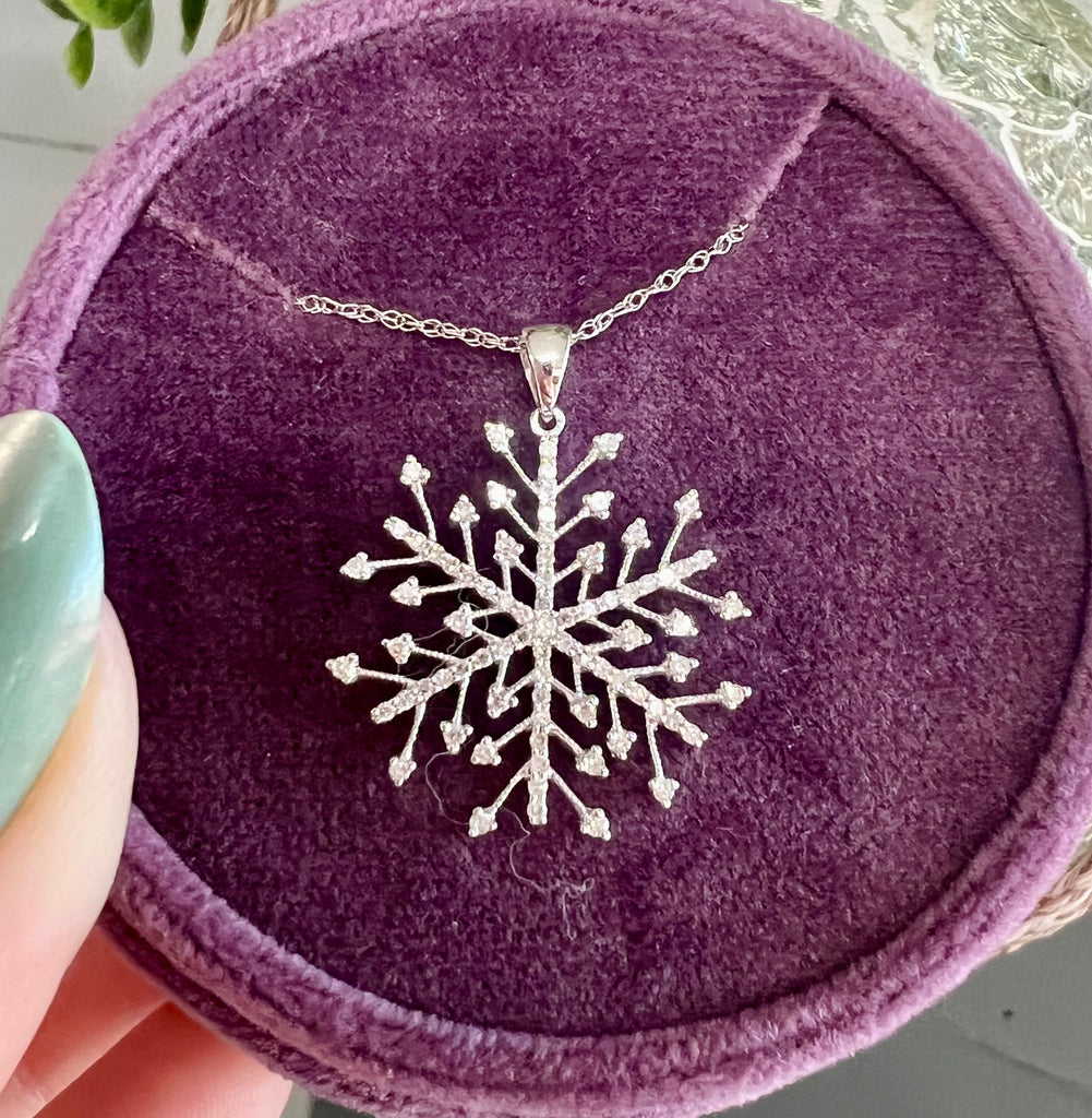 Snowflake Diamond Necklace