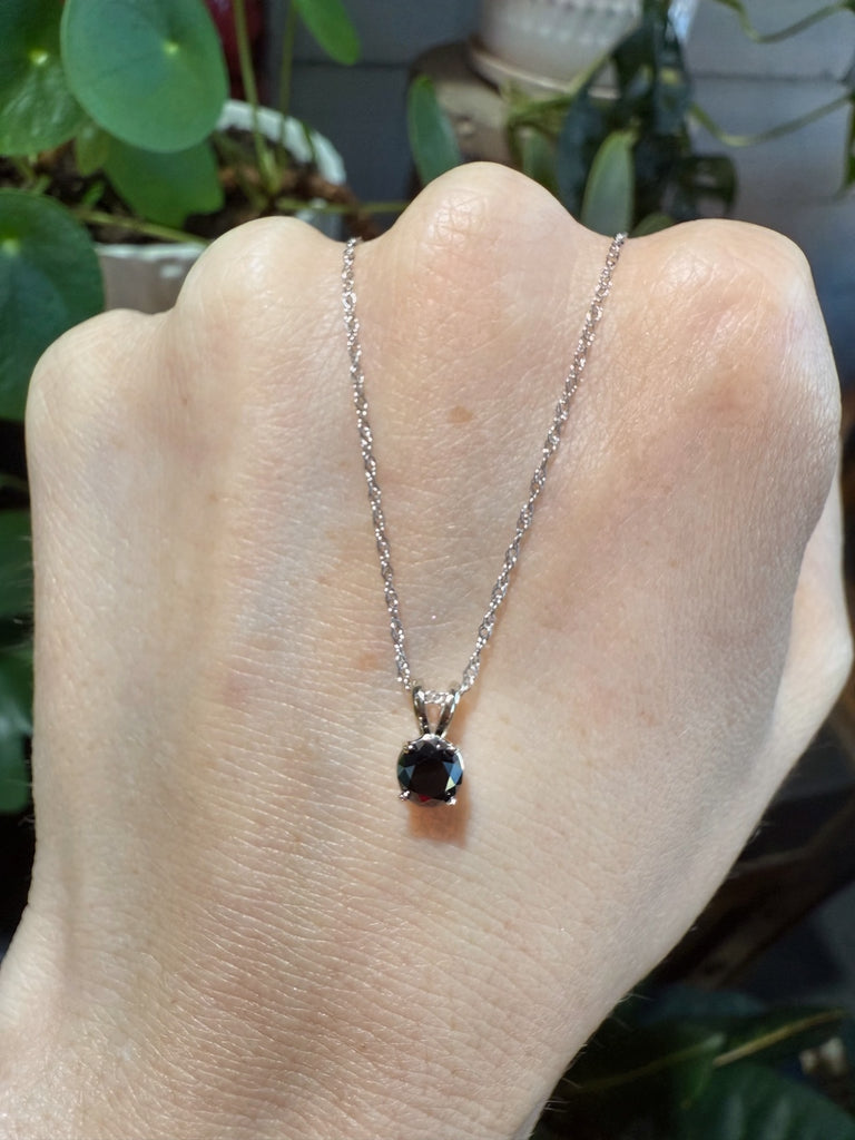 Deep in Love Black Diamond Necklace