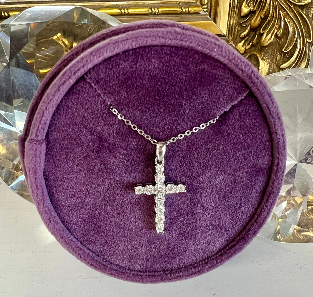 Crystal Cross Diamond Necklace