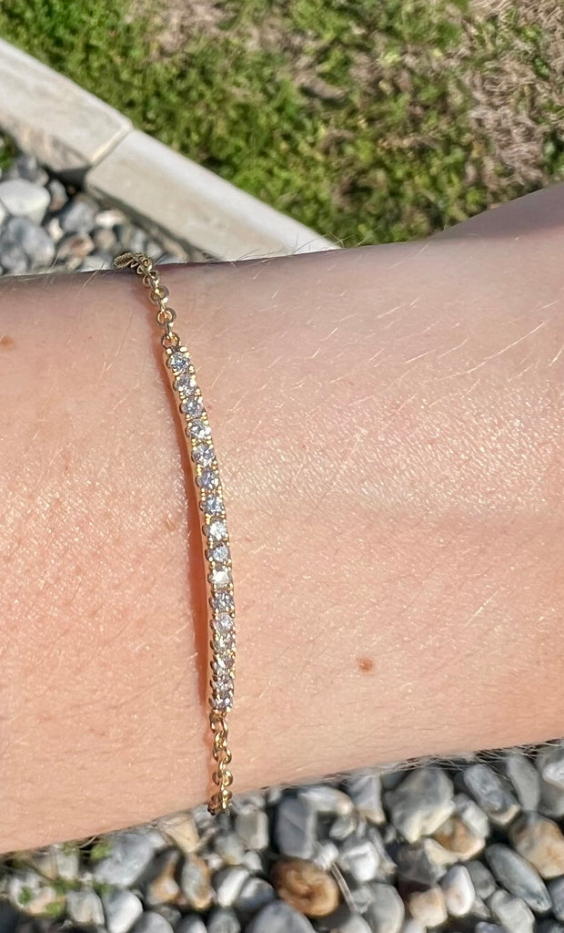 Diamond Bar Bracelet